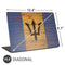 Barbados Flag Dark Wood Universal Laptop 16.6in (13.4 x 9.7in) Skin